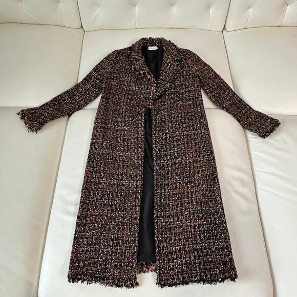 Lovers + Friends Full Length Tweed Coat - Picture 5 of 9